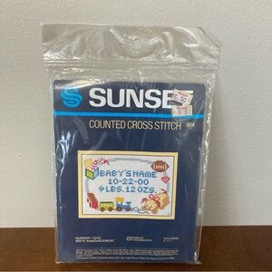 NEW 1981 Vintage Cross Stitch Kit for Baby